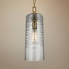 Generation Lighting Elmore 6" Brass and Glass Cylinder Mini Pendant - 2 of 2
