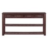 Stylish Entryway Console Table with 4 Drawers and 2 Shelves, Vintage Minimalist Design for Entryways and Living Rooms - 3 of 4