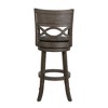 New Classic Furniture,Manchester 29" Wood Bar Stool With Black Pu Seat In Ant Gray - 3 of 4