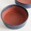 Plum & Post Studio Decorative Low Bowls, Set of 2 - Navy, Handcrafted - 3 of 4