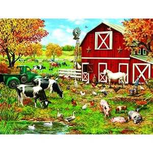 Sunsout A Day on the Farm 300 pc   Jigsaw Puzzle 59760 - 1 of 4