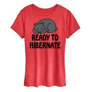Women's - Instant Message - Ready To Hibernate Short Sleeve Graphic T-Shirt - 1 of 4