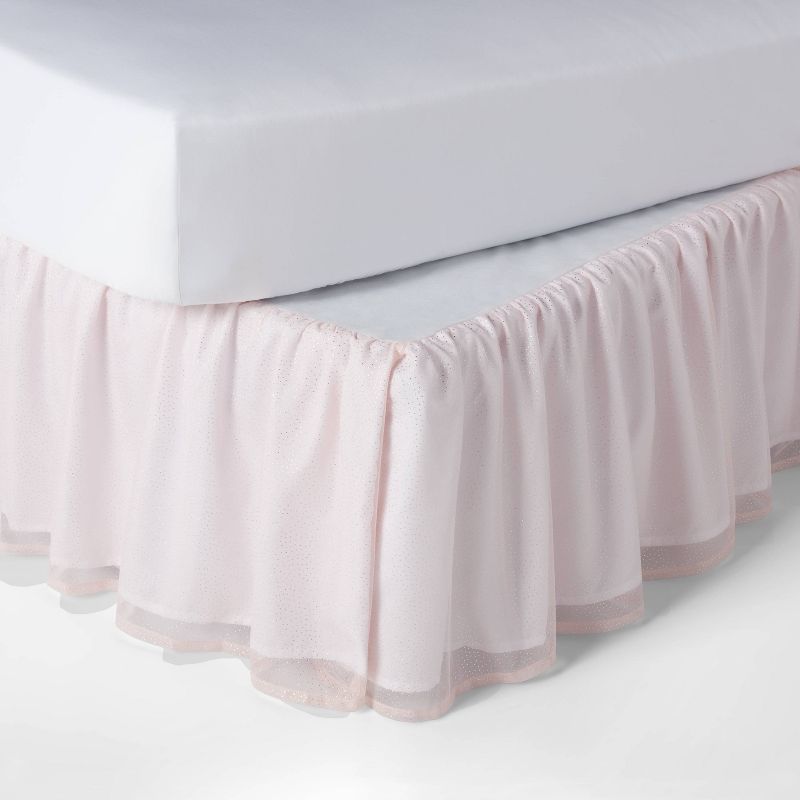 Glitter Dot Tulle Kids' Bedskirt - Pillowfort™, 1 of 4