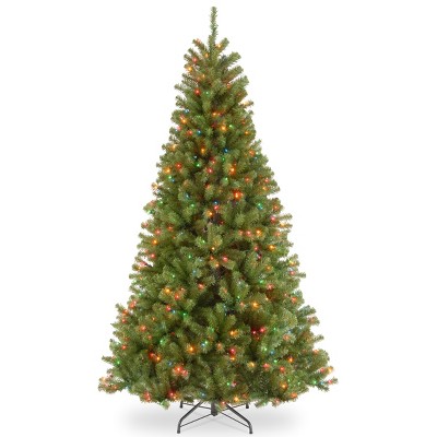 Prelit North Valley Spruce Artificial Christmas Tree Multicolor Lights - National Tree Company