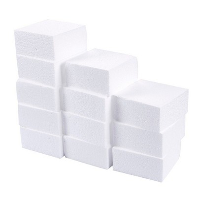 Foam Squares, Arts and Crafts Supplies (4 x 4 x 2 in, 12-Pack)