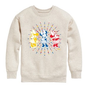 Boys' - Disney - Mickey & Friends Graphic Long Sleeve Fleece Sweatshirt - 1 of 4