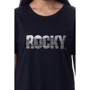 Rocky Womens' Balboa Movie Film Title Logo Nightgown Sleep Pajama Shirt Black - 2 of 3