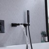 Waterfall Single-Handle 2 Sprayer Wall Mount Bathtub Shower Faucet in Matte Black - image 3 of 4