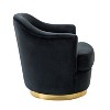 Set of 2 Cornelius Swivel barrel Chair with Metal Base | ARTFUL LIVING DESIGN - 3 of 4