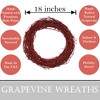 Kraft Lane: 18" Painted Grapevine Wreath - Glitter Red - DIY Craft Projects - 2 of 4