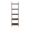 69" Farmhouse Wooden Ladder Shelf Brown - Olivia & May: Traditional Style, 5-Tier Leaning Bookcase, Wood Frame - 4 of 4