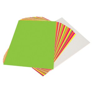 School Smart Poster Board, 11 x 14 Inches, White/Assorted Neon Colors, Pack of 50 - 1 of 4