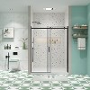 NicBex Shower Door 56-60" Wx74"H Sliding Shower Door with 5/16" (8mm) Tempered Glass with Reversible Installation - 2 of 4