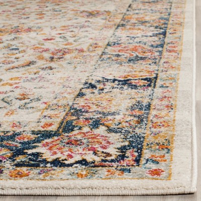 Boho Chic Multi-Color Floral Square Area Rug