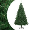 vidaXL 8 ft Green Artificial Christmas Tree with Extra-Thick Branches - Lifelike PVC Christmas Tree with Sturdy Metal Stand - Indoor & Outdoor Use - 2 of 4