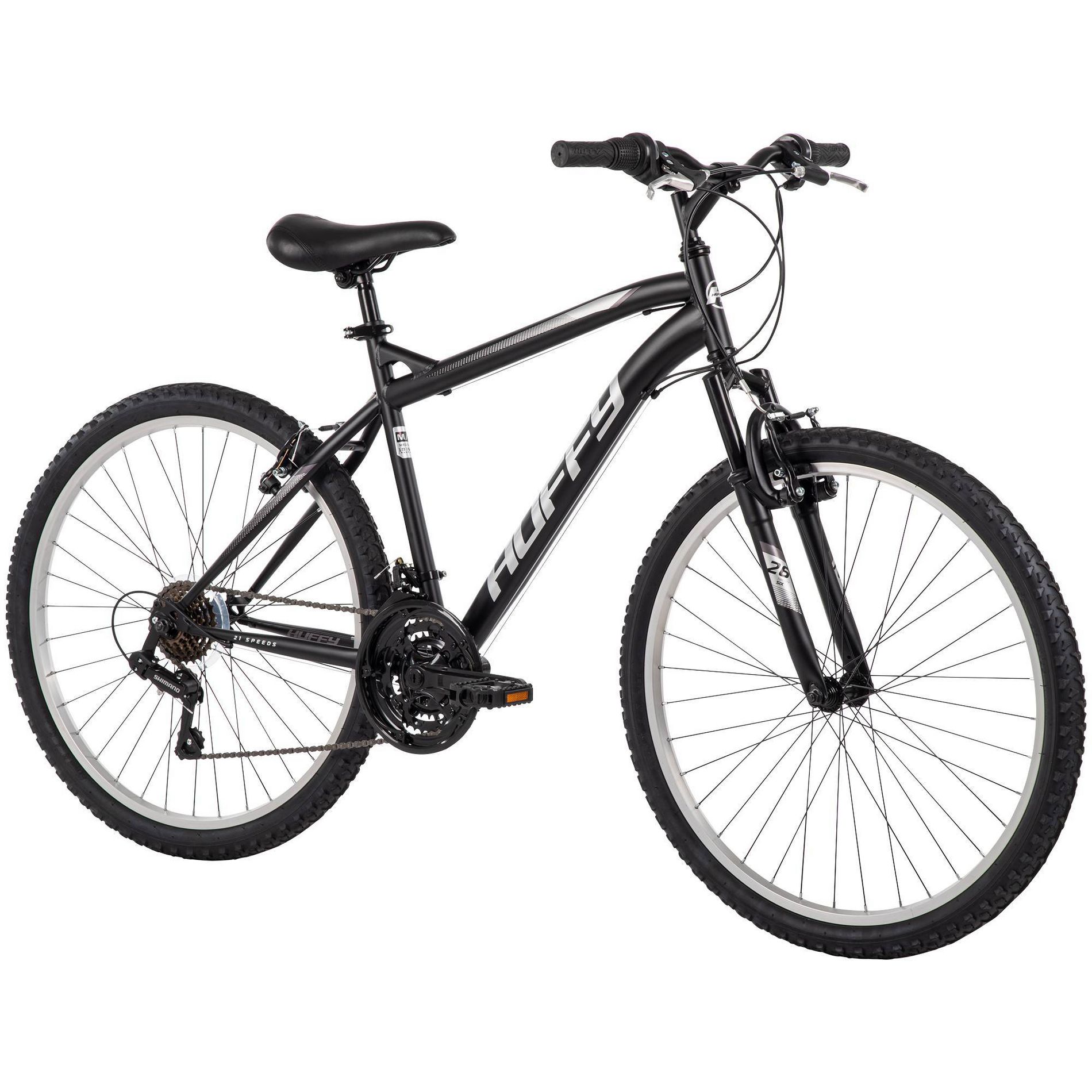 Huffy Highland Mountain Bike - 26" Wheels - 21 Speeds - M/L - Black