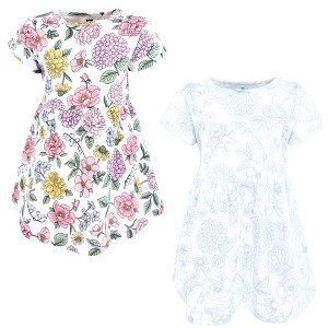 Luvable Friends Hudson Baby Short-Sleeve Dresses 2pk - 1 of 2