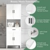 TiramisuBest 70.9" High Freestanding Tall Bathroom Cabinet with a Drawer, 2 Cabinets, 4 Soft-Close Doors,Open Storage, for Bathroom, Living Room - 4 of 4