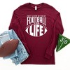 Simply Sage Market Women's  Just Livin' My Best Football Fan Life Long Sleeve Graphic Tee - 2 of 2