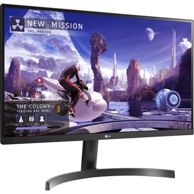 Manufacturer Refurbished LG 27QN600-B 27" QHD (2560x1440) 5ms IPS FreeSync Monitor, Black
