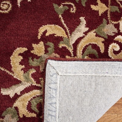 Heritage Red Hand-Tufted Wool Rectangular Area Rug