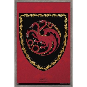 Trends International House of the Dragon - Shield Framed Wall Poster Prints - 1 of 4