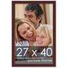 PosterPalooza | Classic Modern Brown Picture Frame - UV Acrylic, Foam Board Backing, Hanging Hardware - 3 of 4