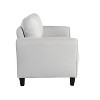 Lifestyle Solutions Willow Loveseat Woven Oyster - image 4 of 4