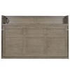 ModernLuxe Twin XL Murphy Bed Wall Bed Frame, Wood Storage Cabinet Bed with Built-in Desk, LED and USB Ports - 4 of 4
