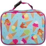 Bentology Lunch Box for Girls - Kids Insulated Lunchbox Tote Bag Fits Bento Boxes - Icecream