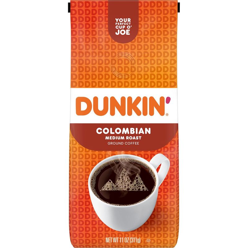 Dunkin&#39; 100% Colombian Ground Coffee Medium Roast - 11oz, 1 of 14