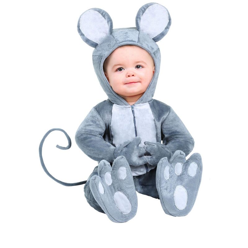 HalloweenCostumes.com Baby Mouse Costume for Infants, 1 of 3