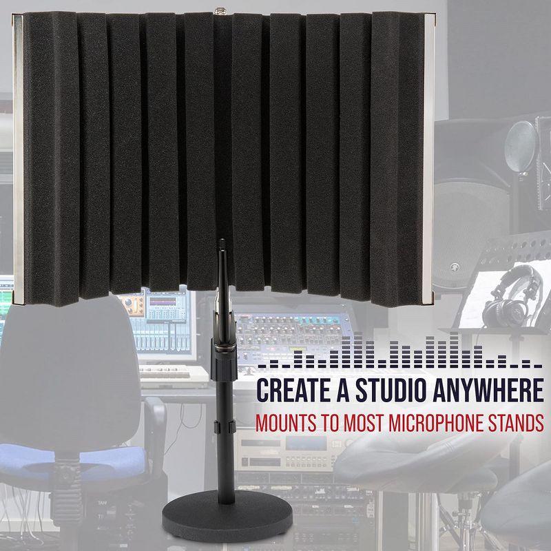 LyxPro Sound Absorbing Foldable Microphone Isolation Shield Panel, 5 of 10