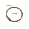 Unique Bargains Carbon Steel Loose Leaf Binder Snap Shower Curtain Rings 15 Pcs - 2 of 4
