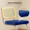 Infurnic Counter and Bar Stools, Upholstered Bar Stools Set with Durable Table Legs, for Kitchen and Dining Room, 2PCS, Blue, 17.7"*18.9"*42.5" - 3 of 4