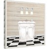 Amanti Art Bathroom II by Elizabeth Medley Canvas Wall Art Print Framed 16 x 16-in. - 3 of 4