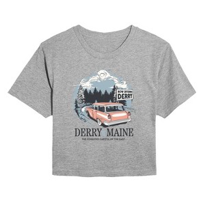 Women's - IT: Welcome to Derry - Welcome To Derry Destination Cropped Graphic T-Shirt - 1 of 4