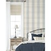 NextWall Blue and Beige Lenox Hill Plaid Peel and Stick Wallpaper - 2 of 4