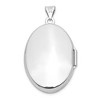 Black Bow Jewelry Sterling Silver Polished Domed Oval Locket, 26mm - 3 of 4