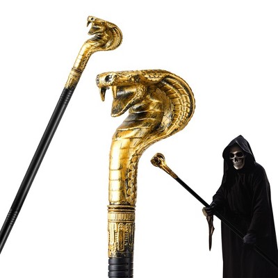SYNCFUN Mystical Pharaoh Accessory Ancient Egyptian Style Staff for Halloween Trick-or-Treating, Themed Party, Halloween Dress-up Parties