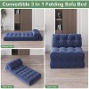 Corduroy Sofa Bed with Lumbar Pillow - Single Size Foldable Sleeper Chair for Small Spaces, Space Saving Convertible Futon & Guest Bed - 3 of 4