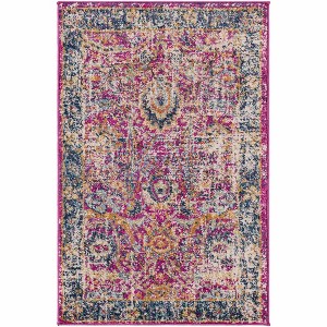 Hauteloom Vick Colorful Burgundy Rug - 1 of 4