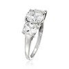 Ross-Simons 5.00 ct. t.w. White Topaz 3-Stone Ring in Sterling Silver - 3 of 4