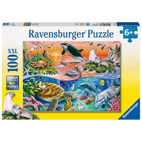 Puzzle 100 pièces XXL : La carte du monde - Ravensburger - Rue des Puzzles