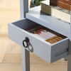 Darlyn One Drawer Accent Table - ACC5731C - Winter Sky - Safavieh - 2 of 4