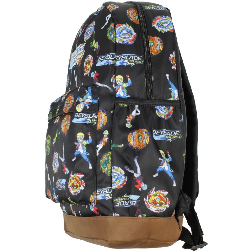 Beyblade Burst Spinner Top Allover Characters Pattern School Book Bag Backpack Black, 5 of 8