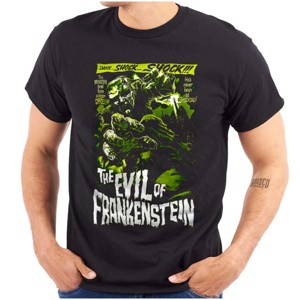 The Evil of Frankenstein Movie Poster Graphic T Shirt Men or Women Brisco Brands - 1 of 4