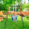 Hotraffy 2 in 1 baby swing mental plastic safe swing set - 2 of 4