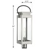 Progress Lighting, Union Square, 1-Light Outdoor Post Lantern, Stainless Steel, Clear Glass Shade - image 2 of 2