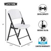 Lifetime Commercial Grade Folding Chair, 4-Pack, White (42804) - 2 of 4